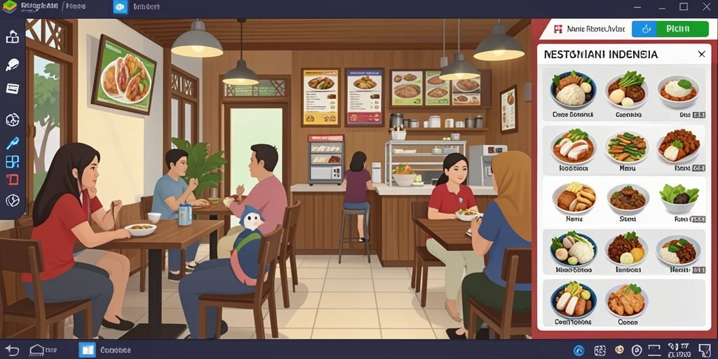 Tampilan antarmuka pengguna yang menarik.
