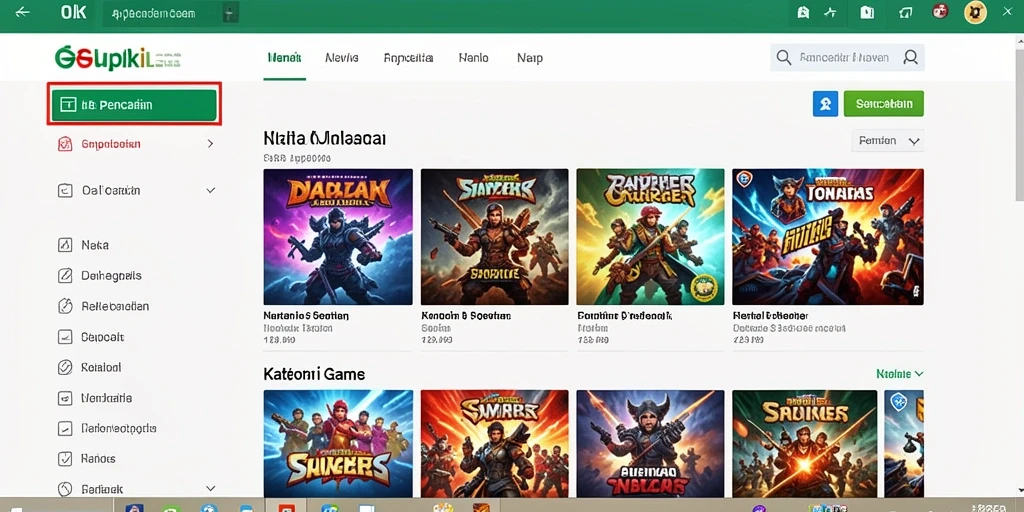 Tampilan antarmuka utama dari game RR789.